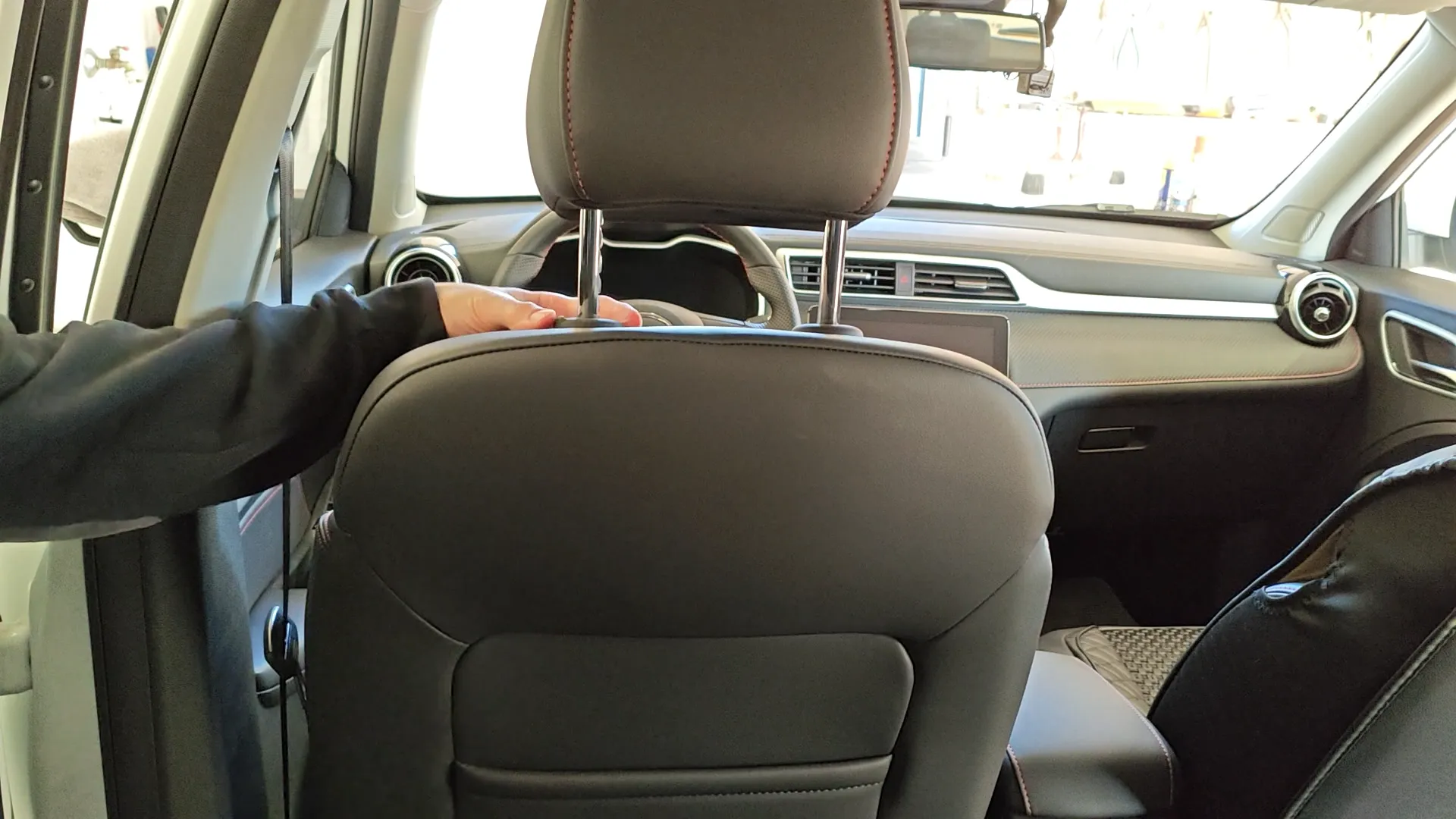 Lifted headrest