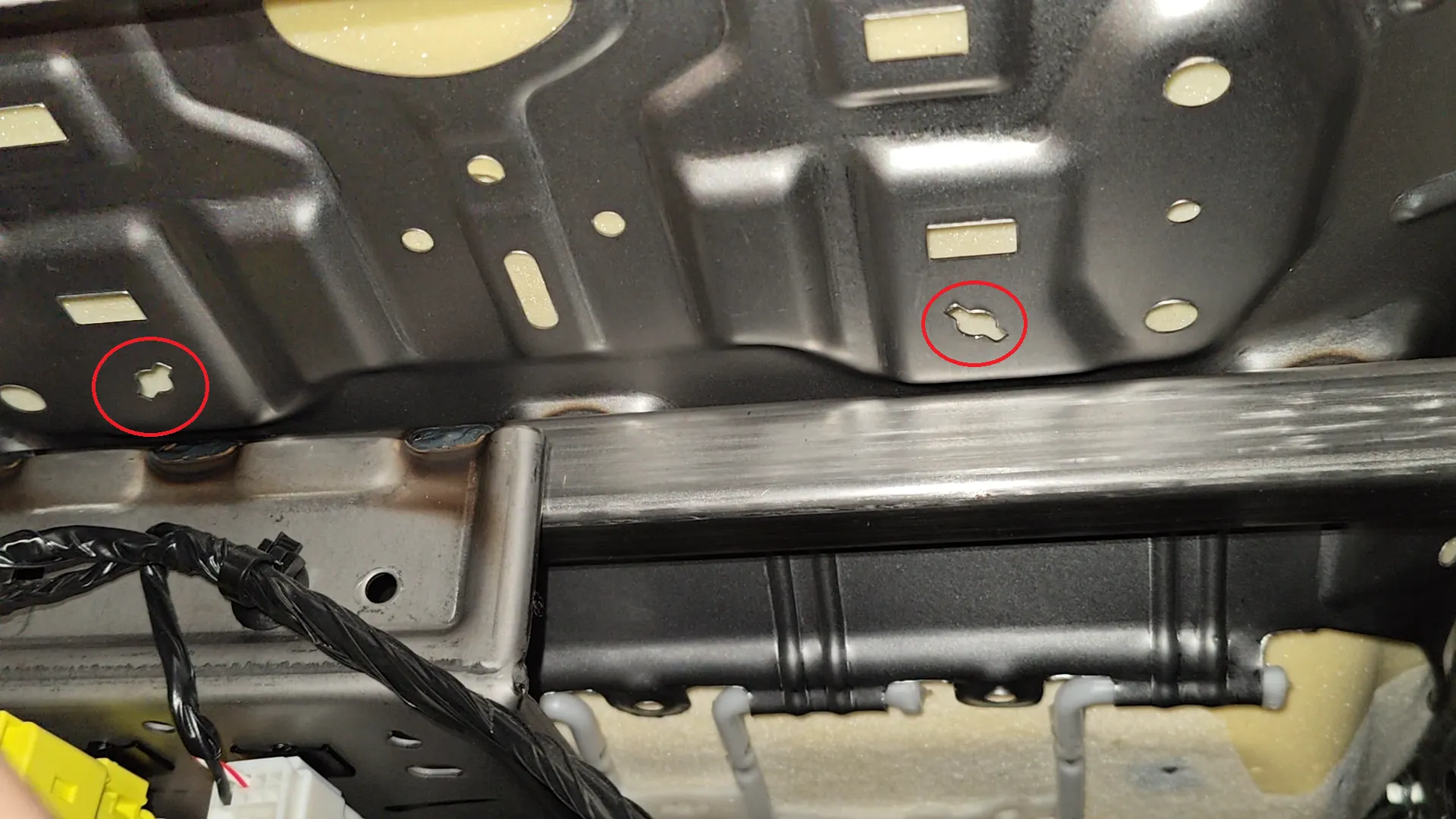 Designated holes for hook installation